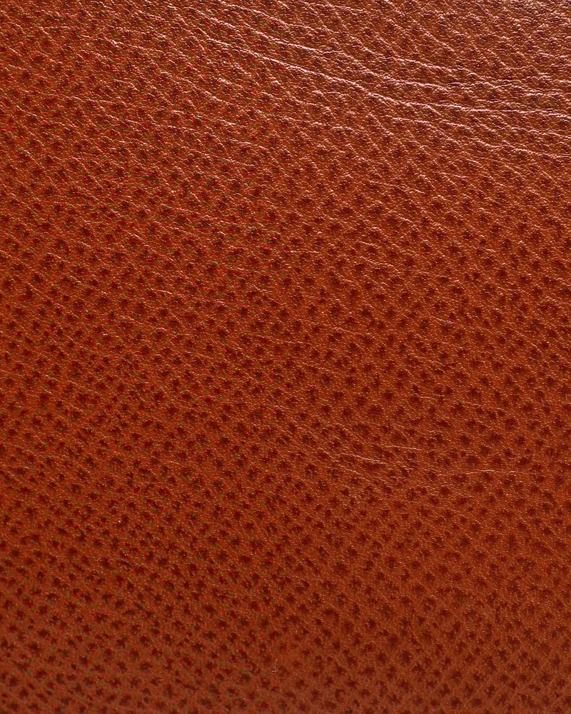 Nahaufnahme des strukturierten braunen Epsom-Leders einer Vintage Hermès Birkin 30 Tasche.